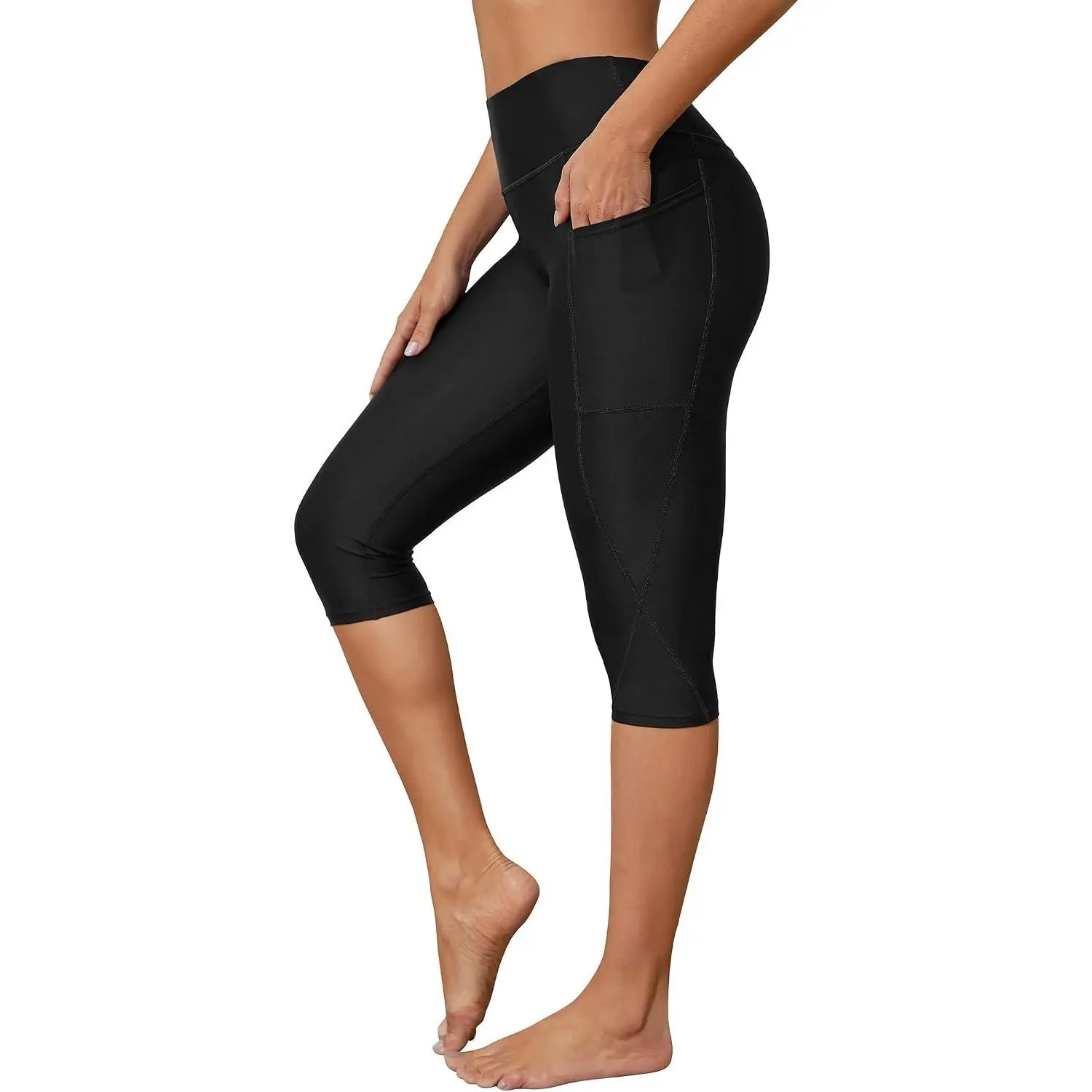 Swim Pants for Women High Waisted Swim Capris Swim Shorts Swimming Leggings