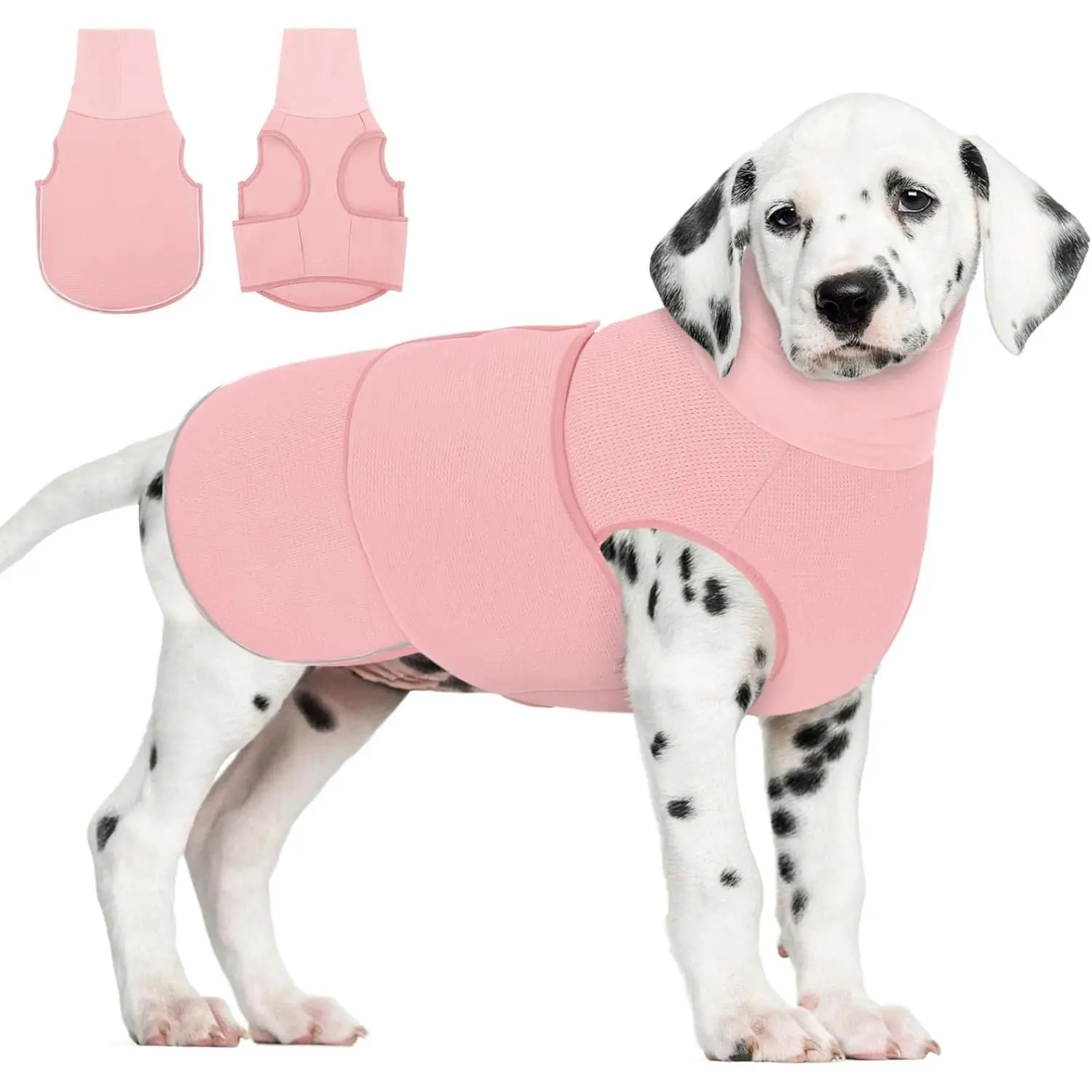 Dog Anxiety Calming Hoodie, Thunder Jacket for Dogs Anxiety, Breathable Calming Shirt for Fireworks, Thunder, Travel, Separation, Pet Hoodies for Noise Block & Ear Protection, XS
