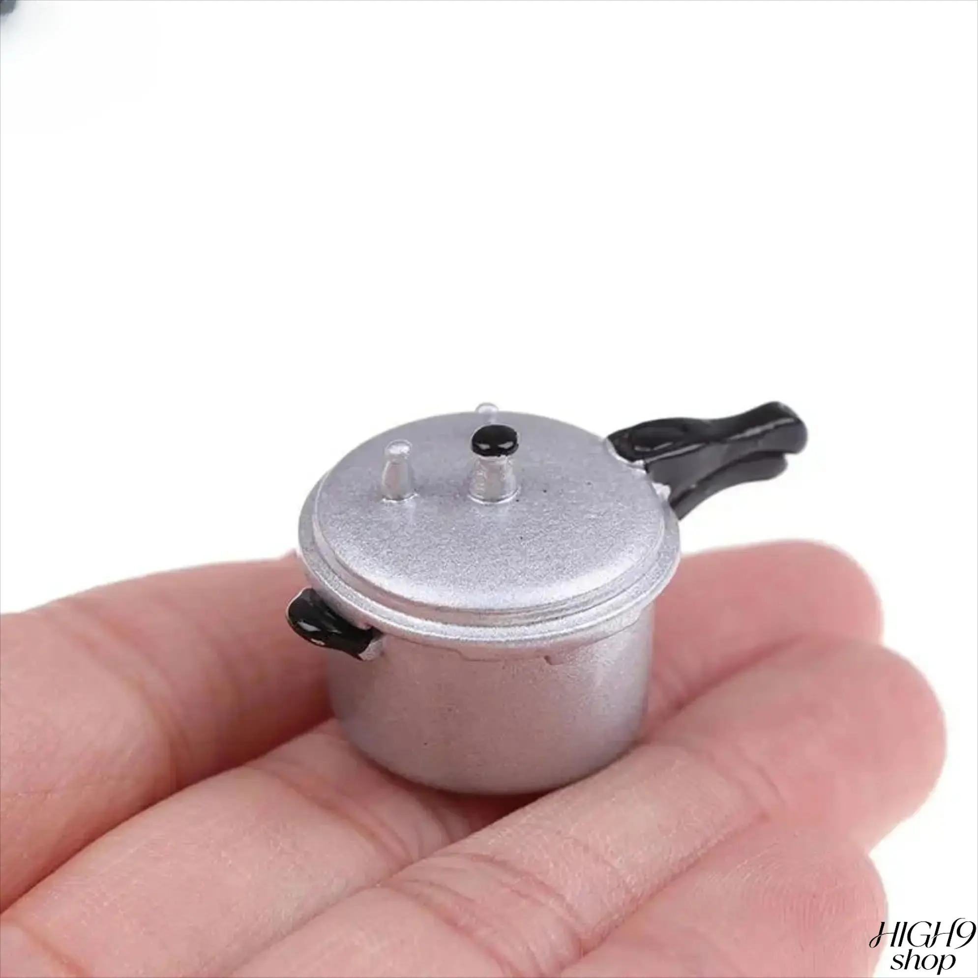 1:12 Scale Miniature Pressure Cooker Dollhouse Kitchenware, Realistic Simulation Cookware Pretend Play Toy, Tiny Mini Model For Photography Props & Micro Home Decor