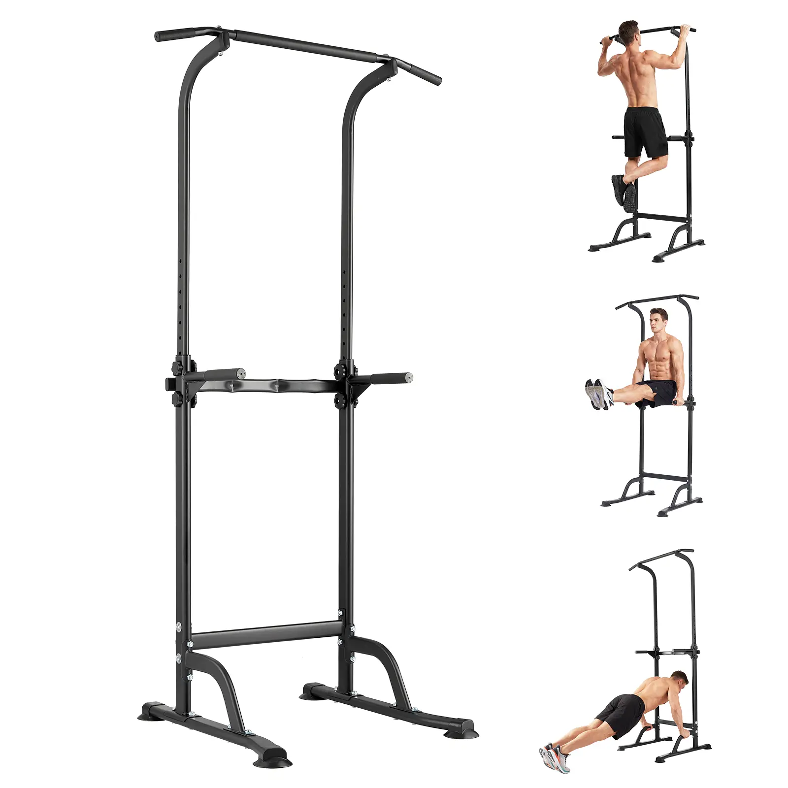 Freestanding Pull-Up Bar Station – 210 cm Heavy-Duty Indoor Fitness Tower – Multi-Function Dip & Strength Training Equipment for Home Gym – Supports 330 lbs