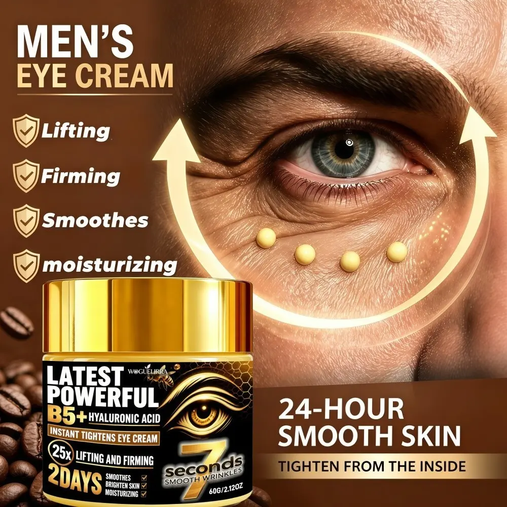 Latest B5 Men's Instant Lifting Eye Cream, Quick 25x Firming Effect, Rich in Retinol, Collagen, Hyaluronic Acid, Long-Lasting Moisture