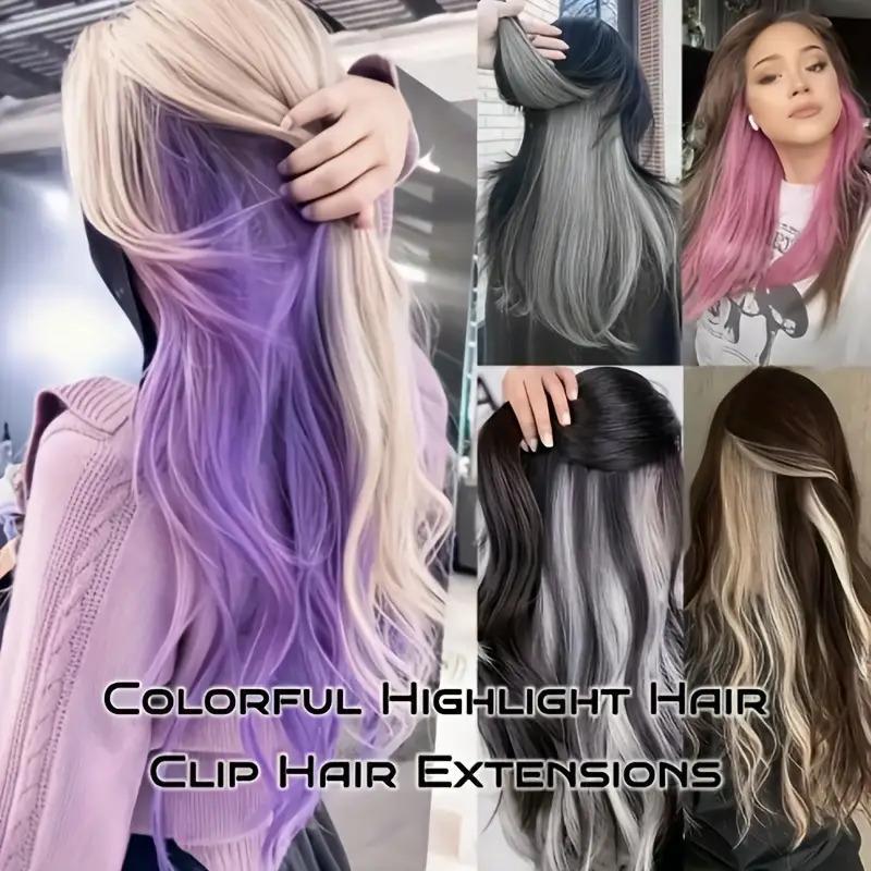 Extra Long 55.5cm One Piece Clip In Hair Extensions Long Straight Synthetic Hairpiece Easy Application For Daily And Festival Wear
