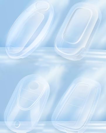 Car Key Fob Cover Compatible with Chevy Key Shell Car Accessories Remote Key Protector Fits Chevy Equinox Malibu Camaro Traverse 5-Button Smart Key, Purple