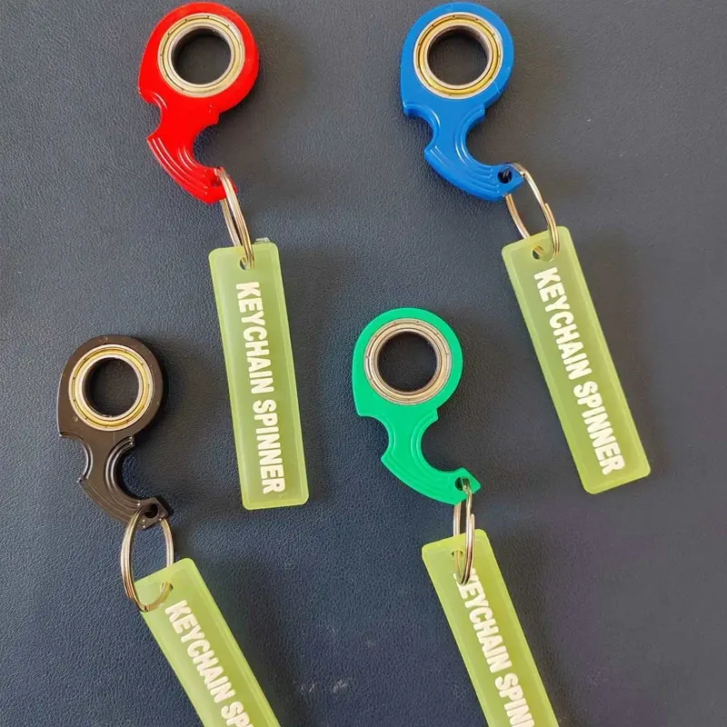 Spinner Fidget Keychain: Stress Relief EDC Gear for Teens & Adults