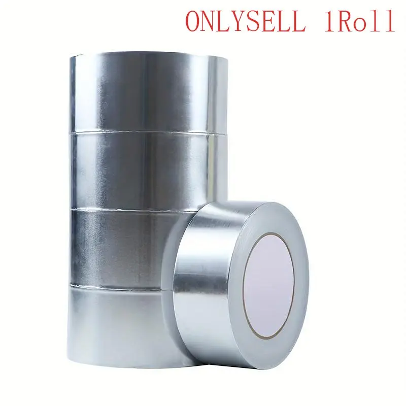 1 Roll, 787inch High Temperature Resistant Aluminum Foil Tape, High Adhesive High Temperature Resistant, Aging Resistant, Shielding Anti-interference, Durable