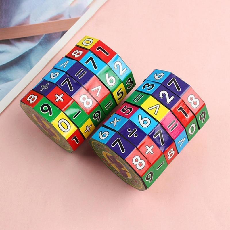 Creative Kids Magic Cube Math Toys Addition Subtraction Multiplication and Division Learning Educational Toy Montessori Toys