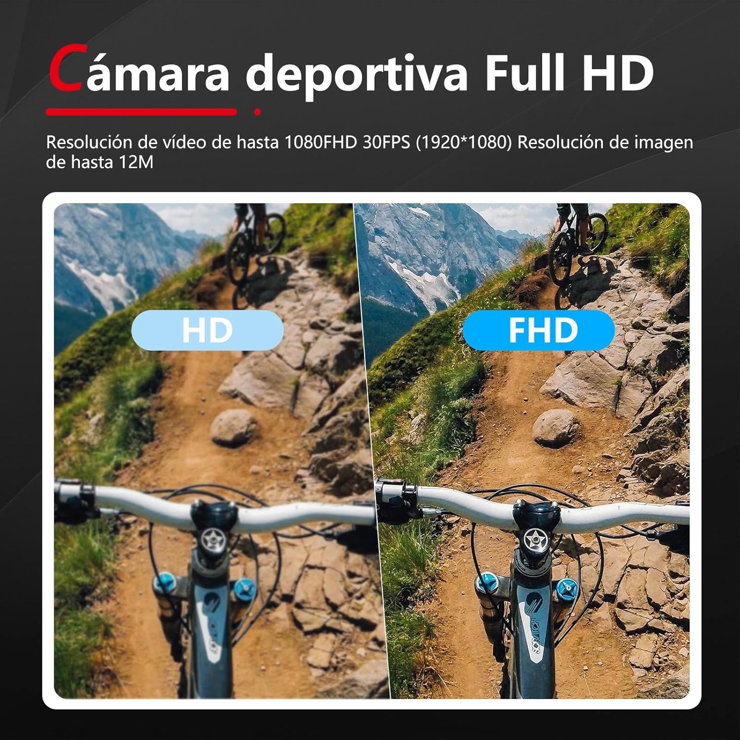 Sanpyl 4K 30FPS 16MP Action Camera, Ultra HD 30M Underwater Sports Camera with 2.0 Inch Screen, 170 Degree Wide Angle, for Swimming