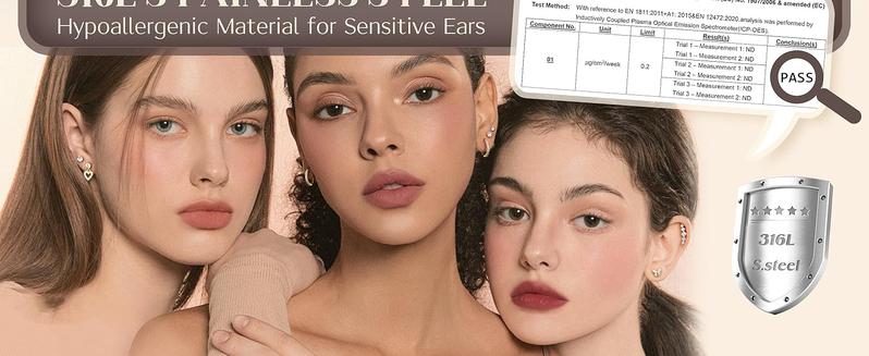 16 Gauge Cartilage Earrings for Women - 14K Gold Plated Flat Back Earrings Hypoallergenic Surgical Stainless Steel Stud Hoop Cartilage Earrings Set Daith Conch Tragus Helix Piercing Jewelry