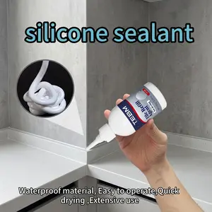 TEBM White Quick Dry Tile Grout Filler, Waterproof & Stain Resistant Caulk Sealant, Long Lasting Tile Gap Repair Agent for Kitchen Bathroom Sink Toilet RV Home Floor Wall Restoration
