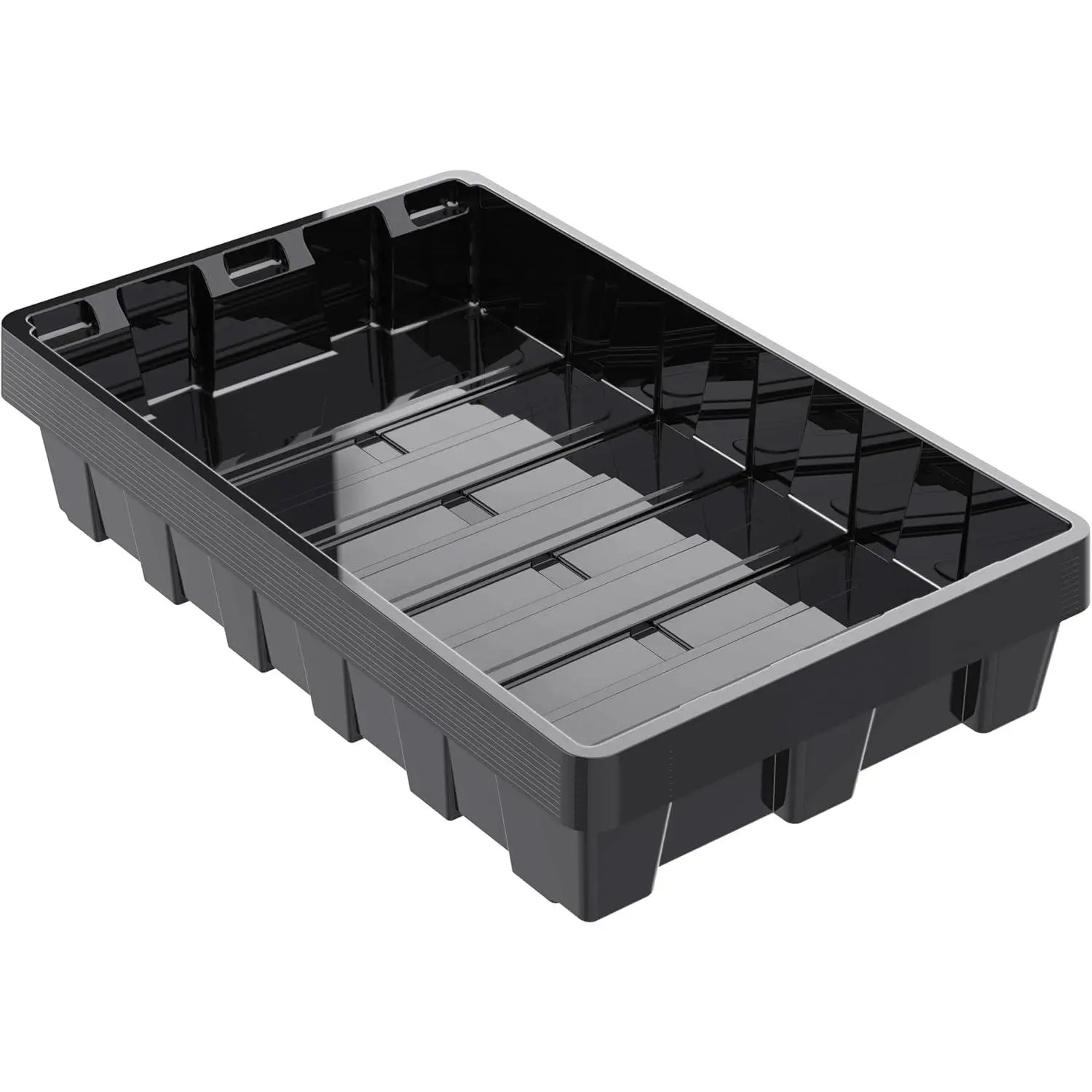 10 Pack Seed Trays, Reusable Plant Grow Trays, Ideal for Seed Starting, Microgreens, Indoor Gardening, and Greenhouse Nurseries - No Drain Holes, 14.5"x9"
