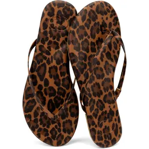 Flat Flip Flops with Arch Support for Women - Memory Foam Flats Summer Sandals 2026 - Ultra Comfort Vegan Leather Thong Sandals Summer Beach Slide(Gift)