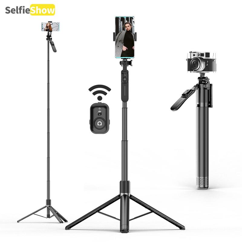 SELFIESHOW Selfie Stable Tripod, Portable Phone Tripod Stand with Remote Control, Smartphone Camera Accessories, Multifunctional Phone Tripod for Travel, Party, Live Streaming