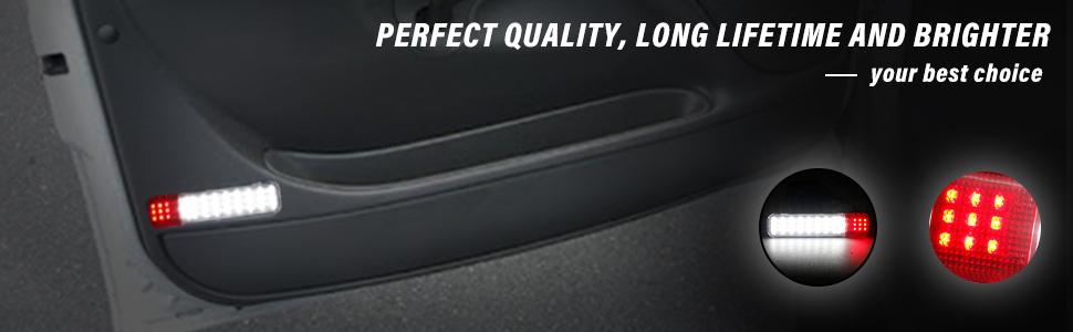 LED Interior Door Light Assembly Compatible with 1999-2006 Chevrolet Silverado 1500/2500 HD/3500 HD & GMC Sierra 1500, Yukon, C-Series Trucks