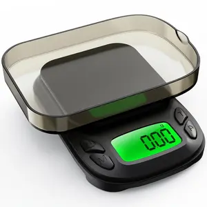 500g/0.01g High-Precision Digital Kitchen Scale with Tare Function, 7 Measurement Units (g/oz/lb), Large LCD Display & Compact Design, Battery-Powered (AAA Not Included) - Durable ABS for Baking, Cooking, Jewelry, Medication - Ideal for Hom