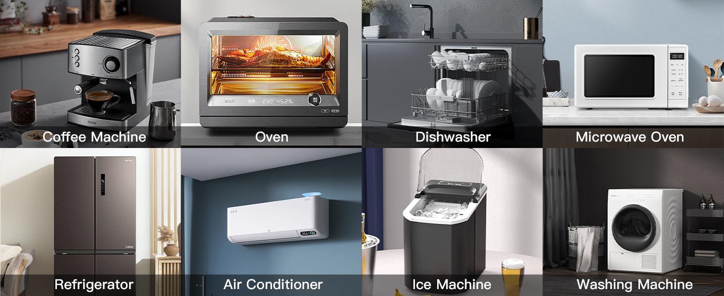 Wiring Protector, Voltage,Suppressor Protector with Protected Light Indicators for Refrigerator/TV/Air Conditioning/Computer and Home Appliances, 220V 3520W-2Pack