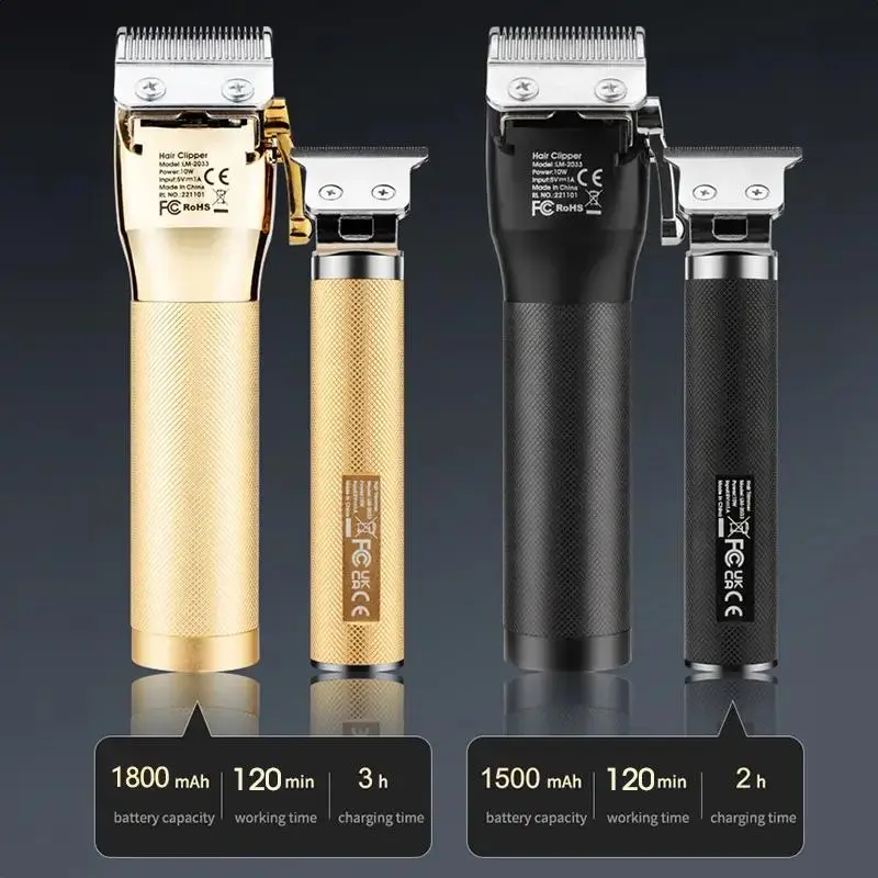 Product Introduction of Electric Hair Trimmer, 1 Set Multifunctional Portable Rechargeable Hair Trimmer Shaver for Men, Hair Clipper with Display, Hair Clippers Set 18