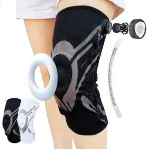 Dial Adjustable Patellar Knee Brace Support, Patella Gel Pad & Dual Spring Stabilizers, Compression Knee Sleeve for Pain Relief, Running, Basketball, Sports, Arthritis & Meniscus Tear