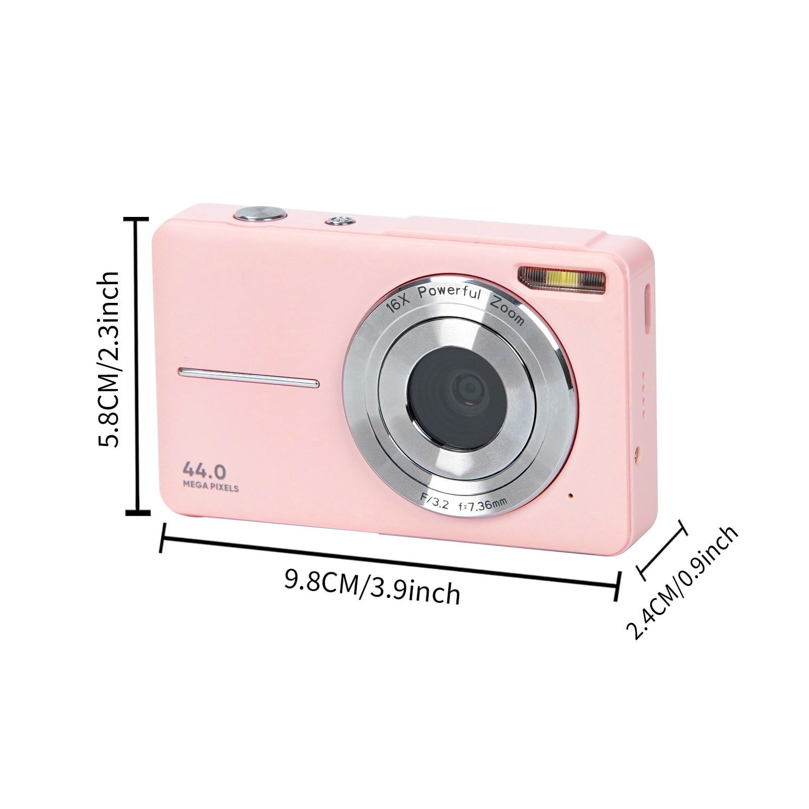 Mini Digital Cameras with 2.4 Inch Screen, Portable FHD 1080P Screen Cameras, Mini Vintage Compact Camera for Vlogging, Photography & Video, Camera Electronics, Beginner Digital Camera, Autofocus Selfie Camera, Men Gifts