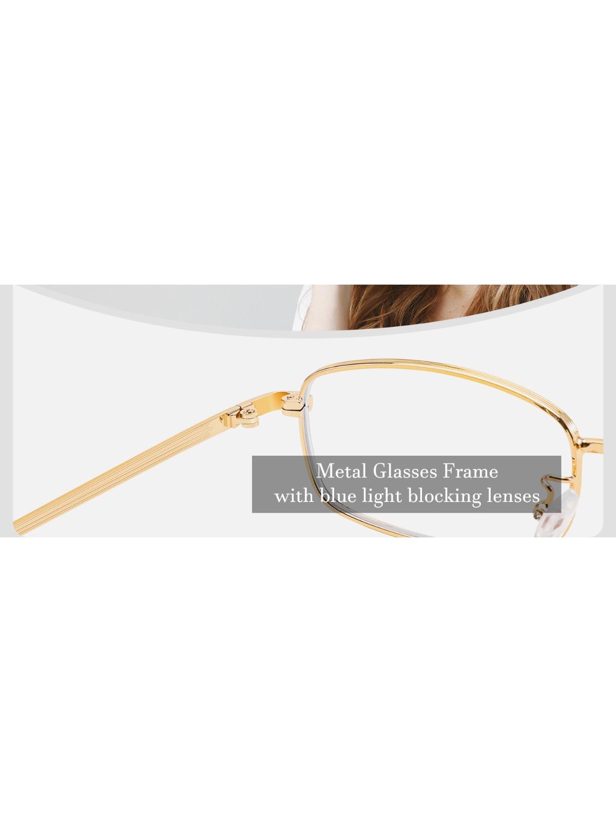 Blue Light Blocking Rectangle Glasses for Women Y2K Eyewear Fashion Glasses Non Prescription Bayonetta Glasses for Women  main image 2