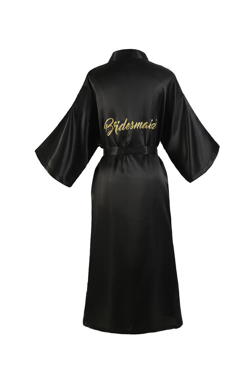 Women Kimono Bathrobe Gown Sexy Sleepwear Satin Home Clothing Intimate Lingerie Casual Bride Bridesmaid Wedding Gift Nightgown