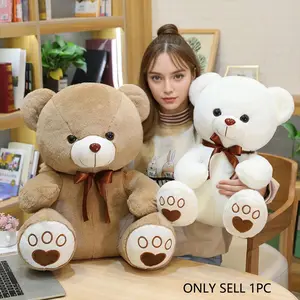 Valentine's Day Seated Teddy Bear Plush Toy, Cute Cartoon Doll, Perfect Birthday Gift, Soft and Adorable, Ideal for Game Time, Wedding Season, Graduation Season, Back-To-School Gifts