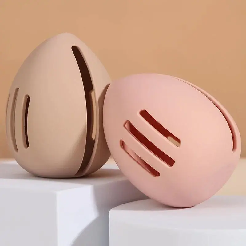 Eco-Friendly Silicone Makeup Sponge Holder | Multi-Hole Ventilated Storage Case for /Cosmetic Puffs - Travel
