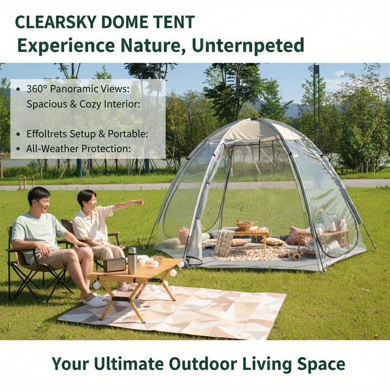 Large Pop-Up Bubble Tent with Screen Room | Plant Protection Cultivation Tents, Sports Tents for Cold Weather, Outdoor Clean Camping Tents, Suitable for Plant Cultivation, for cold Protection, Event Viewing, Hiking, Fishing, Camping, Sealed Floors
