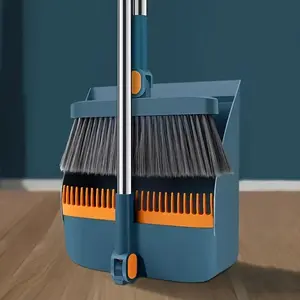 Space-Saving Invisible Cleaning System, Foldable Broom Set, Hidden Behind Door, Perfect Storage Solution, Easy Cleanup Tools