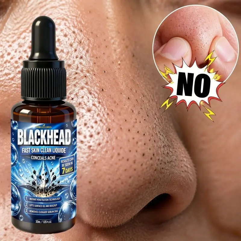 Latest Formula Blackhead Skin Liquid, 10 Strong Pore Shrinker, Deep Exfoliation Nose Care, Suitable for Oily and Dry Skin