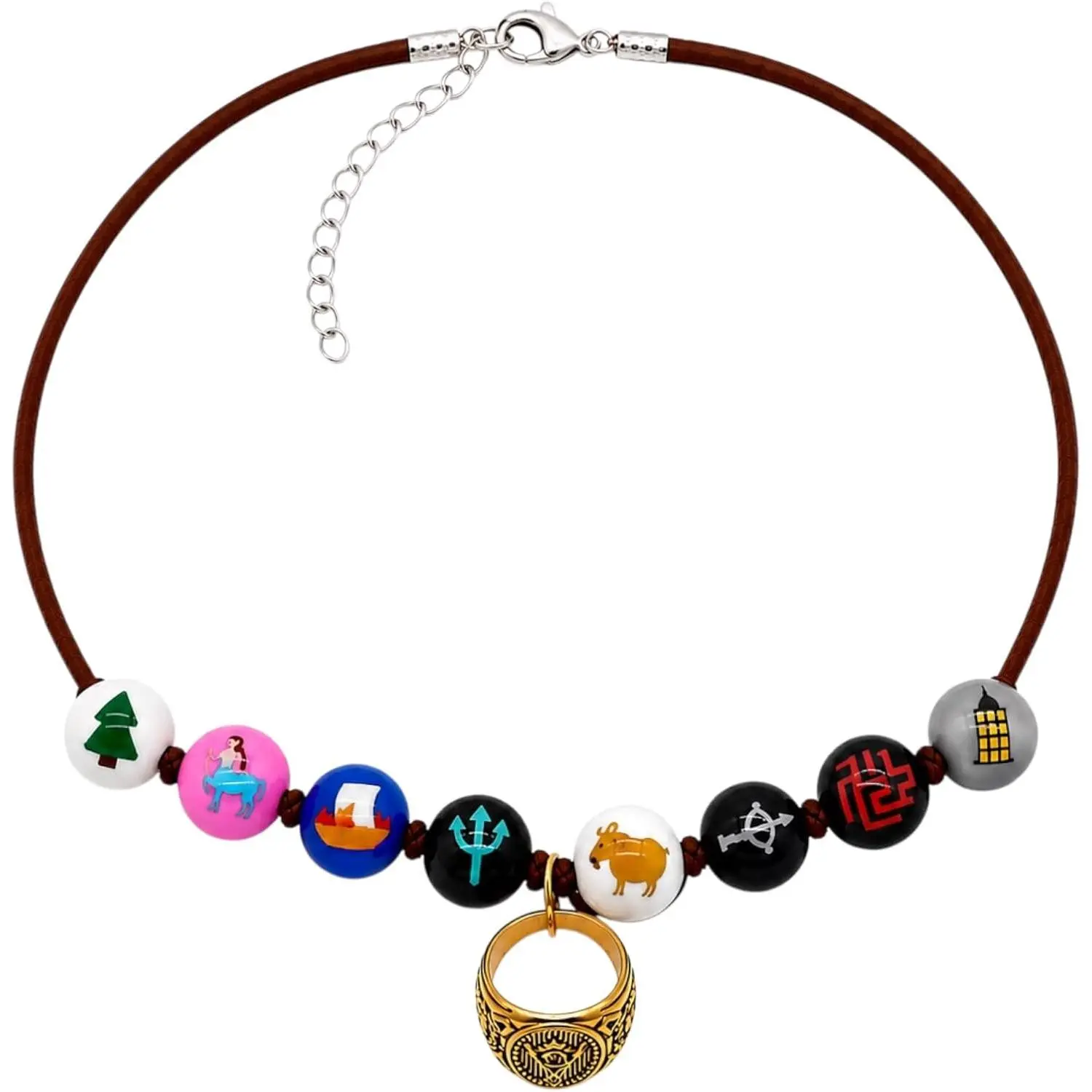 Annabeth Chase Wooden Bead Camp Half  Percy Jackson Necklace