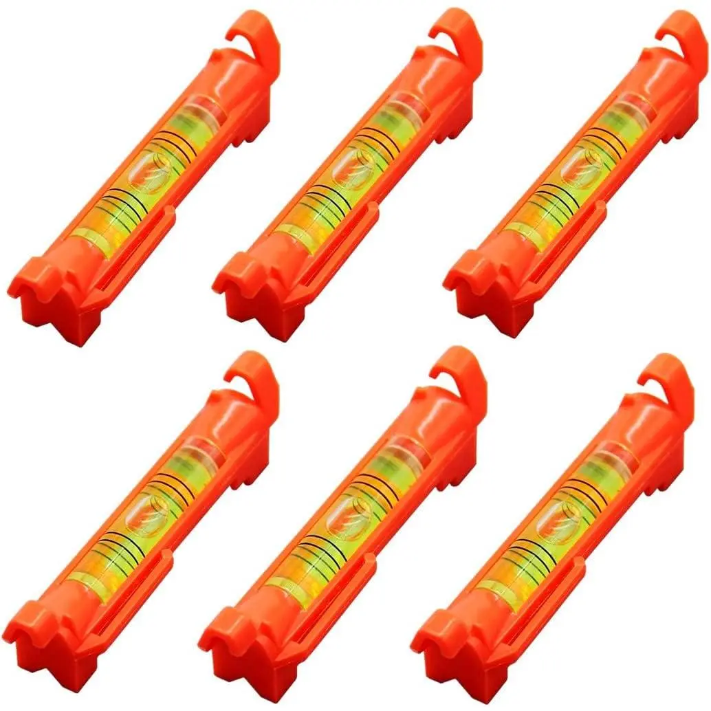 6x  Bubble Line Level Small Horizontal String Bubble Spirit Levels Measuring Layout Tools