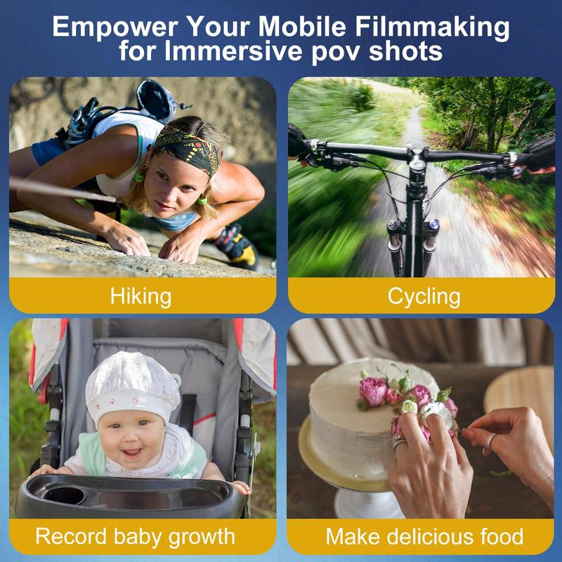 Neck Phone Holder, 1pc Adjustable Neck Mount Phone Holder, Soft Neck Band & Phone Clip, Hands-free Phone Holder for Video Blogging, Compatible with iPhone Samsung Google Pixel, Cell Phone Holder, Stand