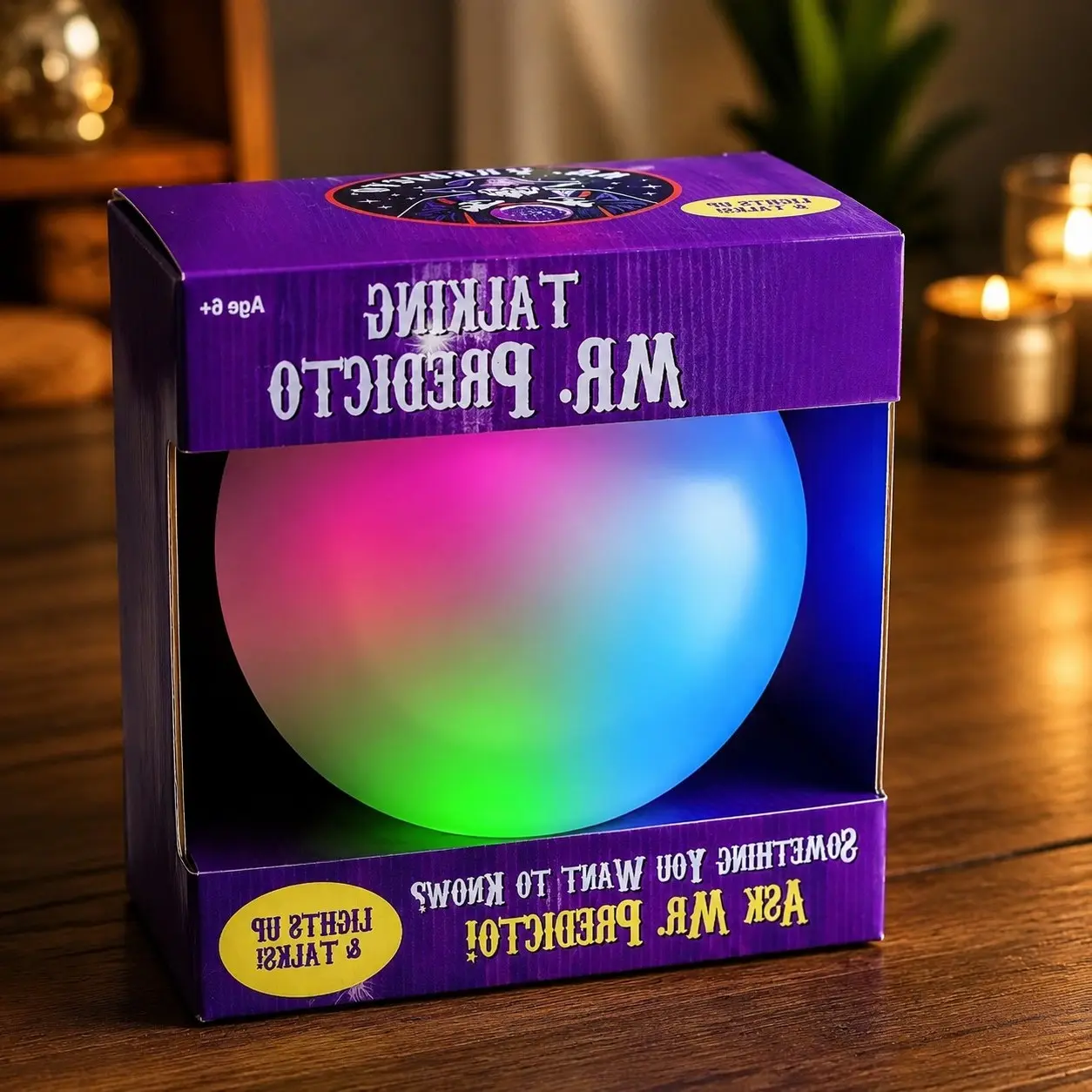 Talking Crystal Ball Fortune Teller, Halloween Toy for KidsGift