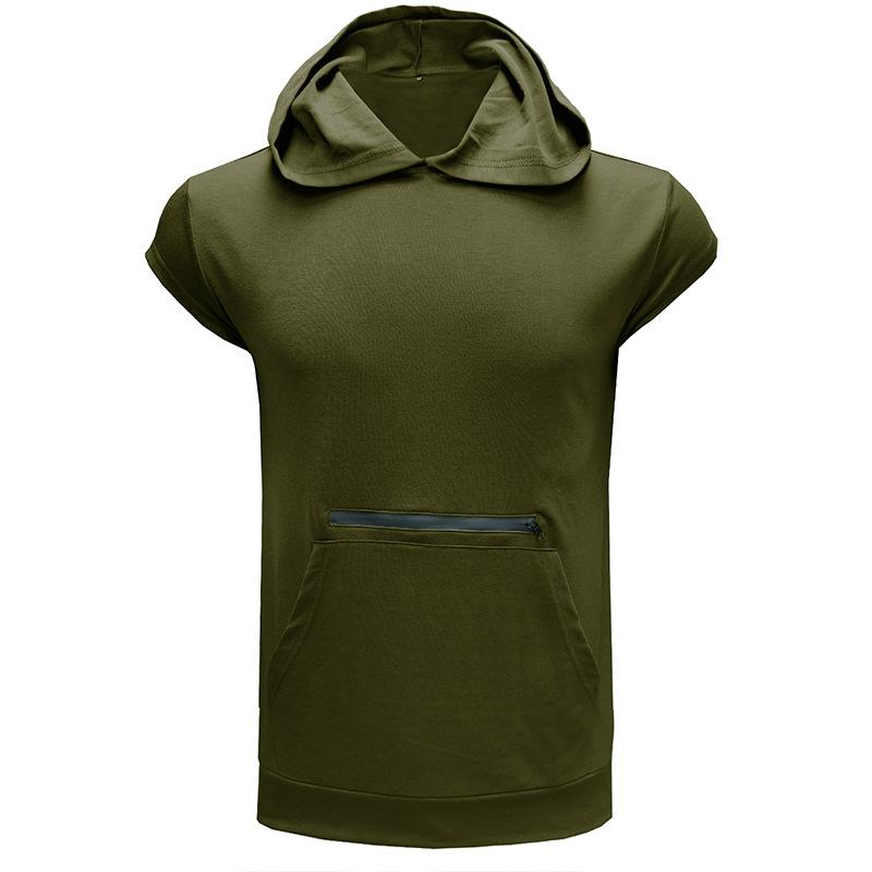 Men's Summer Sleeveless Hooded Vest Athletic, Fitness, & Outdoor Gilet |     American-Style Zip-Up Sweatshirt Vest
