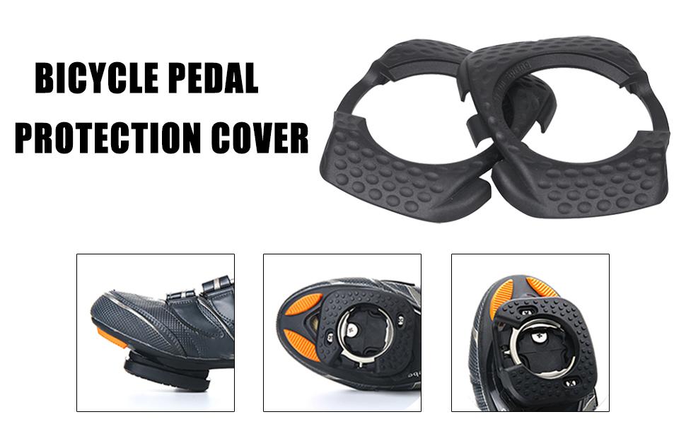 Bike Cleats Bicycle Pedal Cover, 1 Pair Cleat Cover Quick Release Pedal Clip, Cycling Cleats Shoes for Speedplay Zero, Walkable Cycling Lock Plate