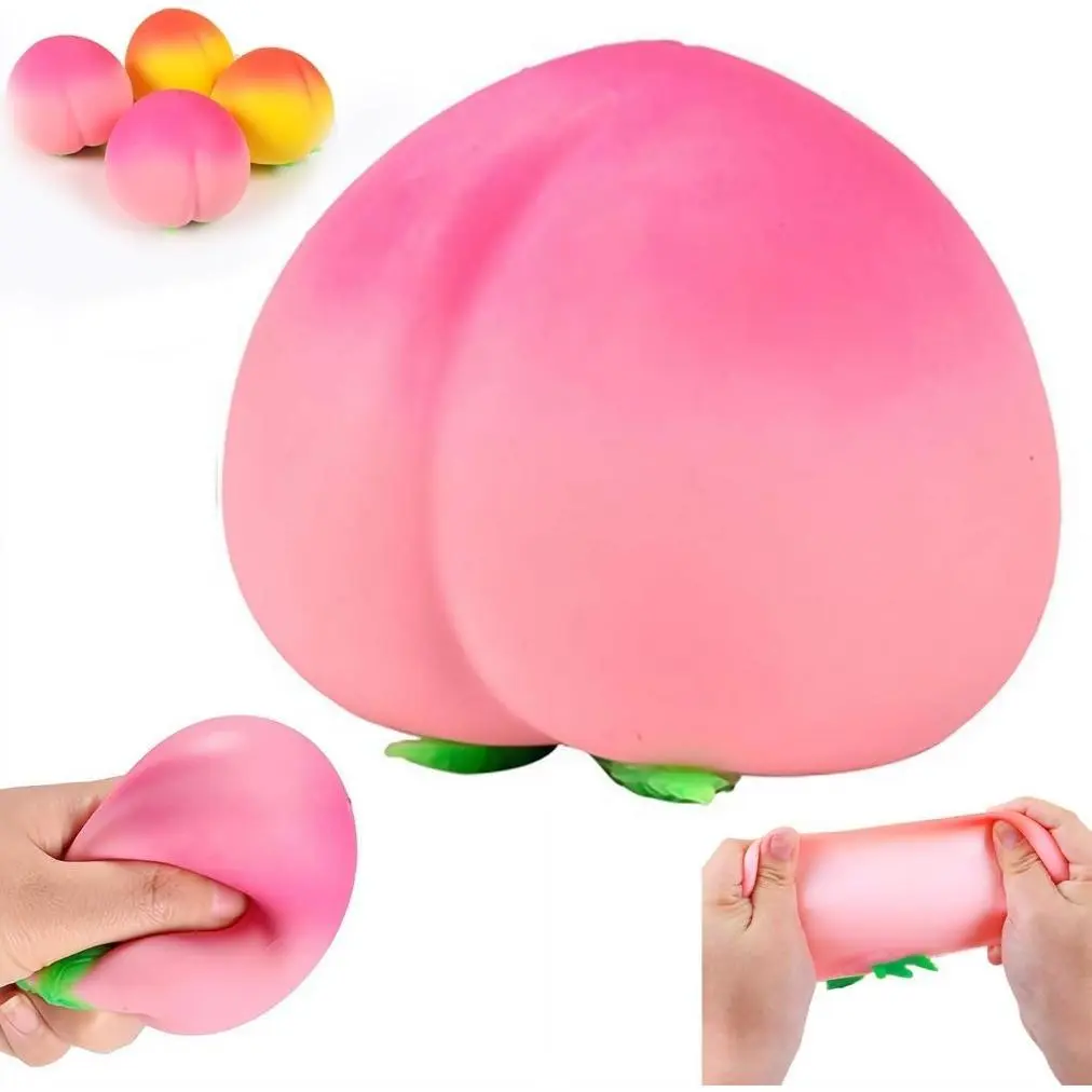 Simulated peach stress-relief toy, large peach soft toy, soft slow-rebound stress-relief toy, suitable for adults and children, holiday gift Squishies, Sensory stress reliever, Stress Relief Tool