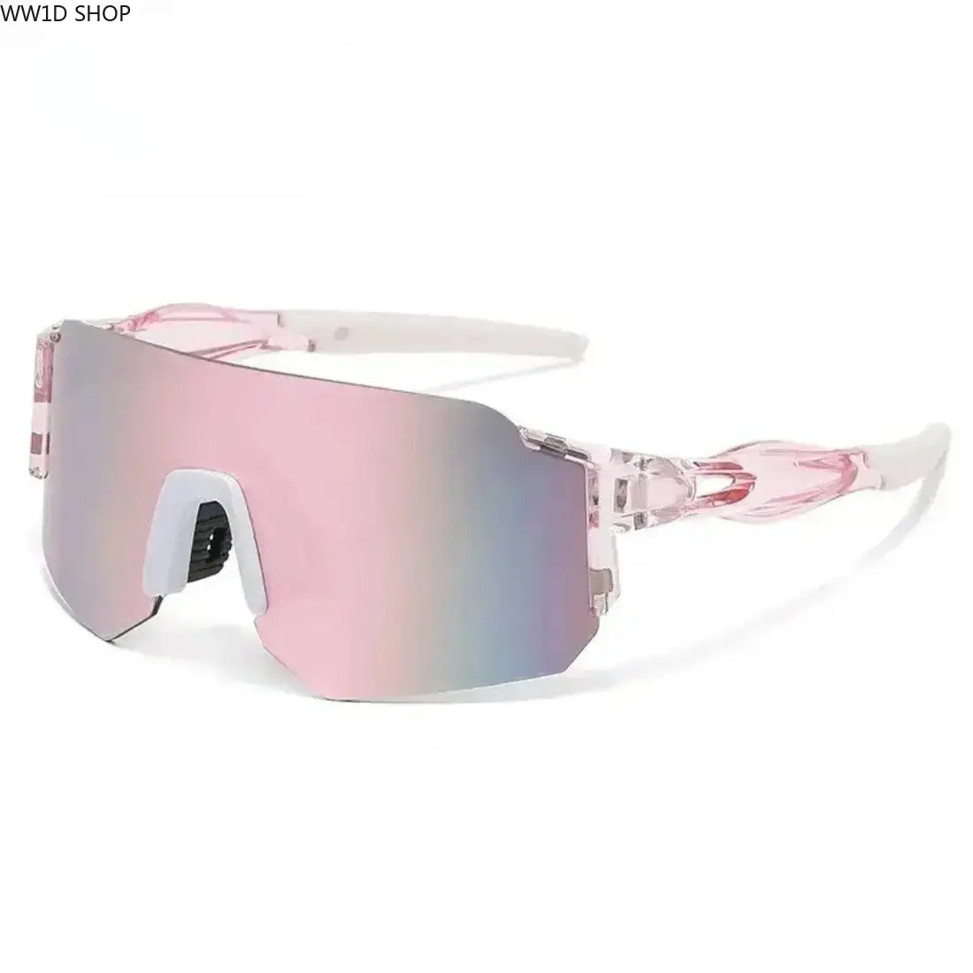 Women's Polarized Sport Sunglasses, Lightweight Windproof Wrap Eyewear with UV400 Protection for Cycling Driving and Fishing