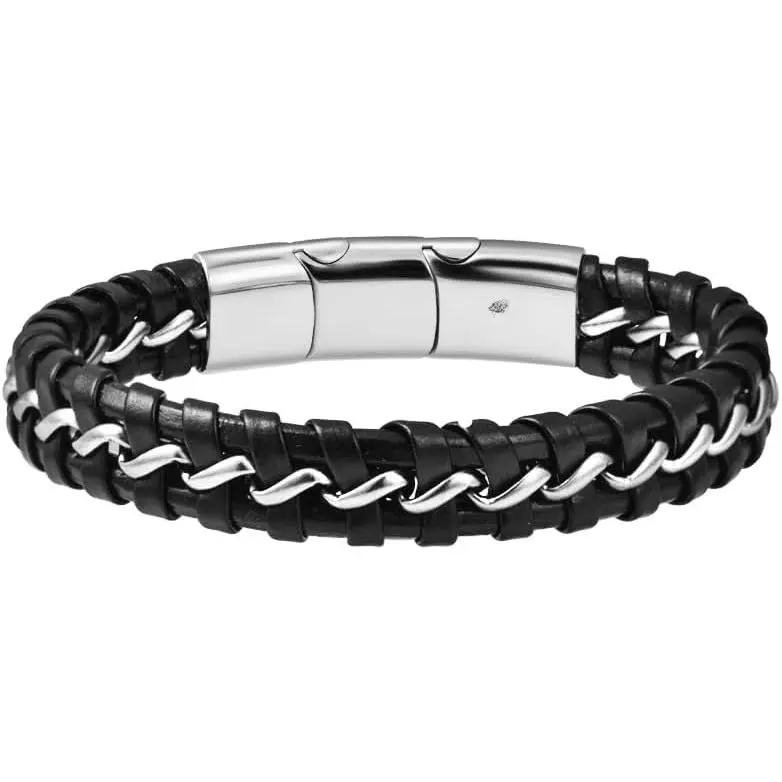 Men's Braided  Wristband Cuff Bracelet