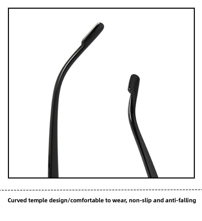 Large-face slimming high-end half-frame sunglasses for men, UV protection, new model for driving