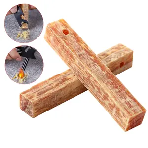 3-Pack Tinder Sticks for Outdoor Survival, Pine Wood Fire Starters, Waterproof Design, Ideal for Camping & Emergency Use