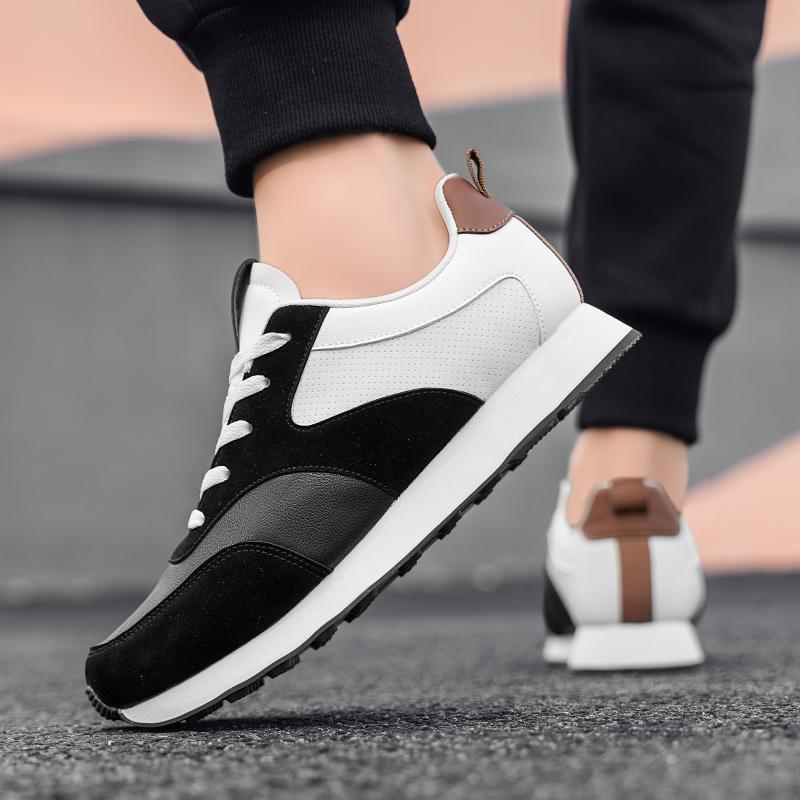 Comfortable green sneakers suitable for men's daily wear, with white accents