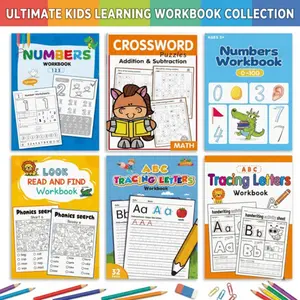 32-Page Preschool Letter Writing Practice Book, Fun Arithmetic Workbook, Engaging Educational Tool for Toddlers, Early Learning Resource