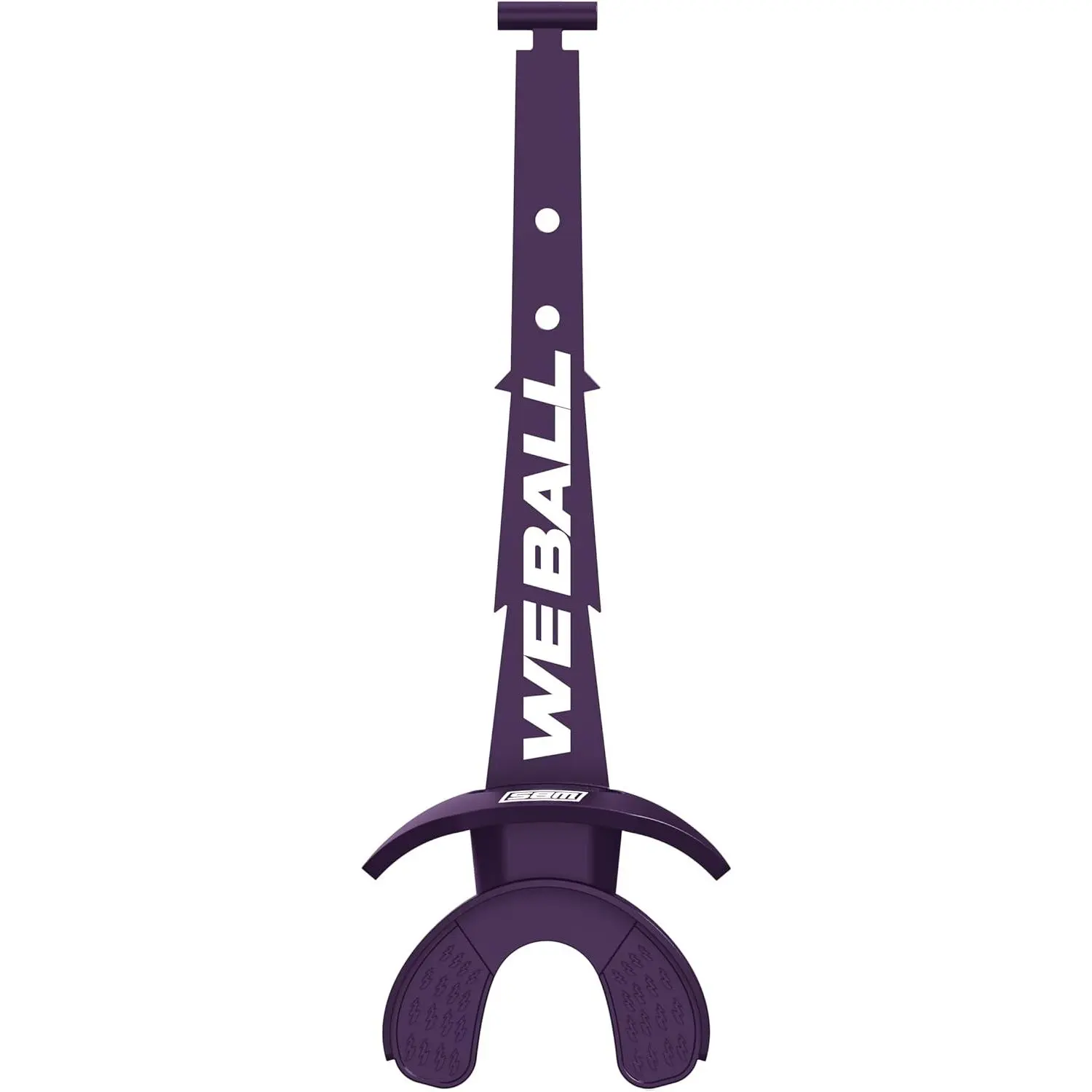 Hypr-Flow Foot Mouth Guard, Foot Mouthpiece with Strap, Fits Adult & Youth (Dark Purple)