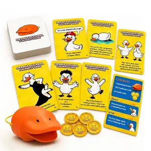 Hilarious Duck Bill Party Game Kit, 150 Challenge Cards, 5 Masks, Interactive Group Game, 4-8 Players, Ages 12+