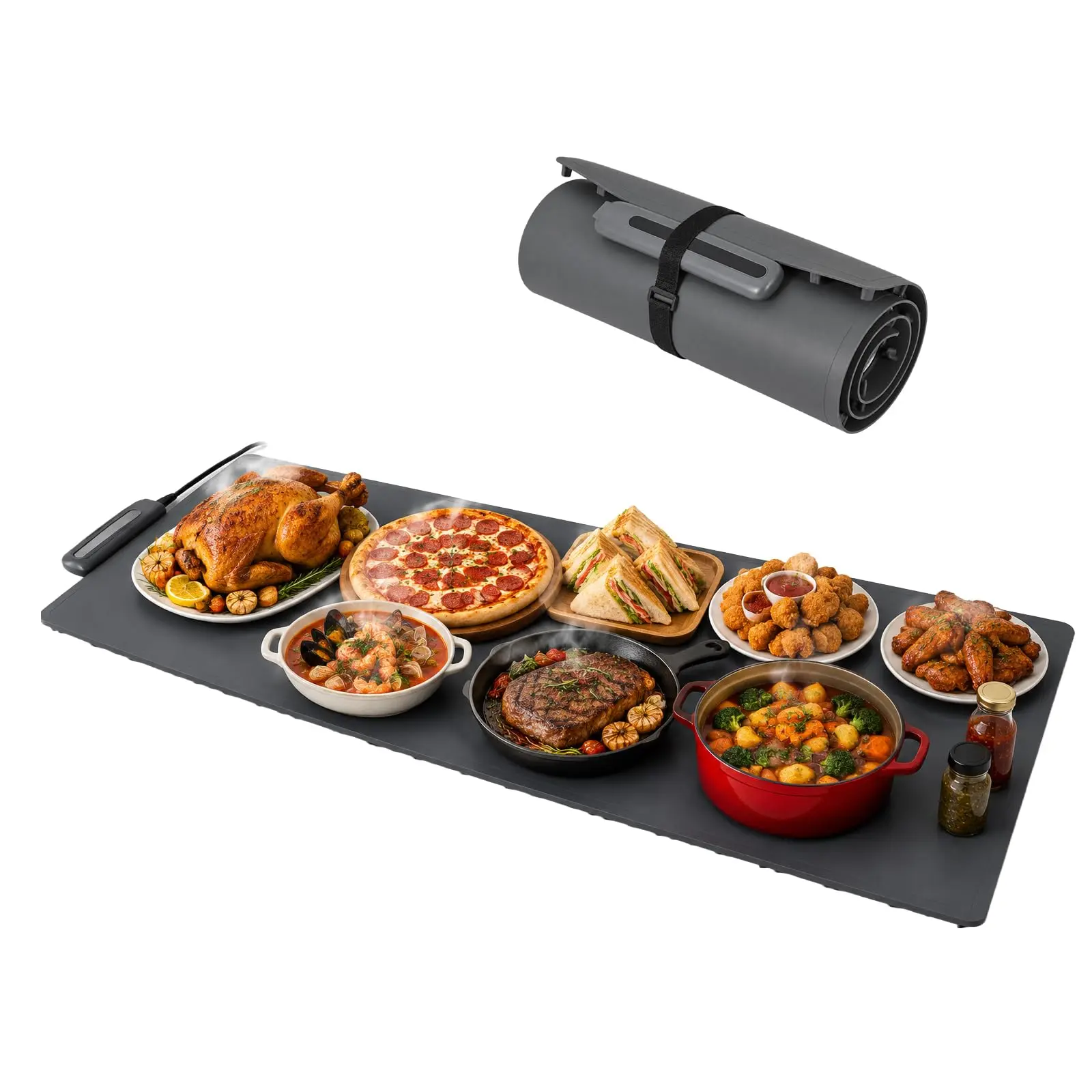 Garvee Food Warming Mat 47'' × 16'' Electric Buffet Heating Plate