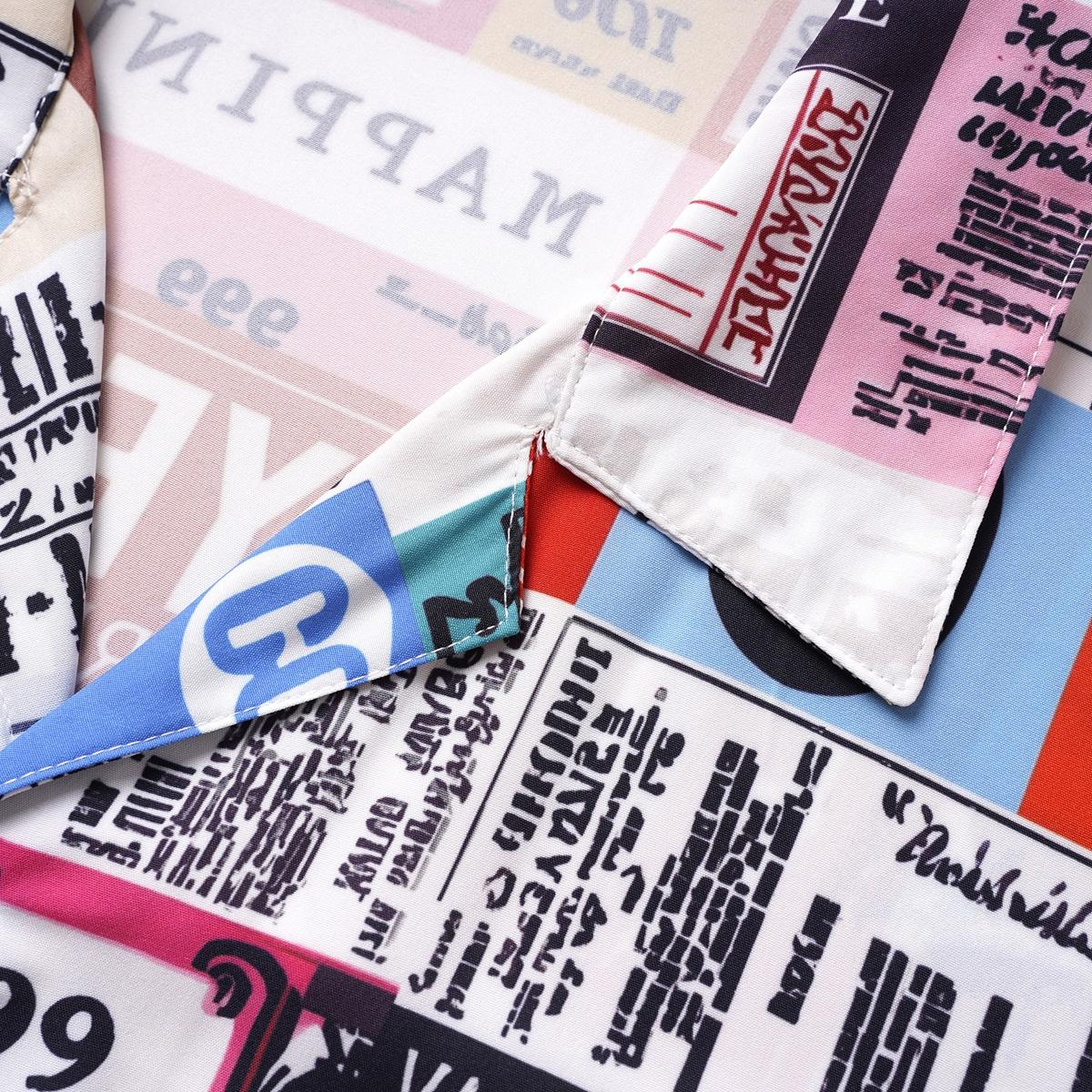 Statement Resort Mens Graphic Collage Print 2 Piece Outfit Loose Fit Drawstring Shorts Set for Vacation Wear and Street Style