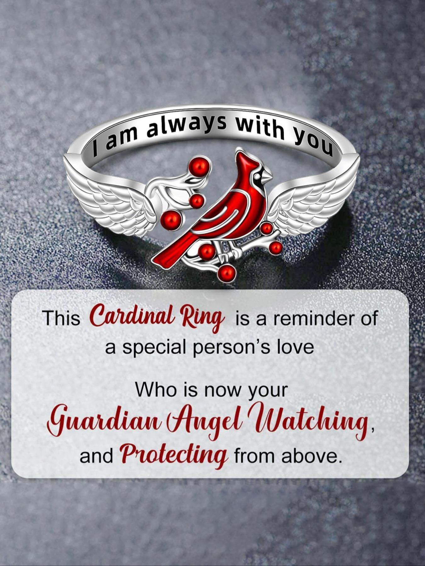 S925 Sterling Silver Bird & Wing Design Cuff Ring, Engraved Ring, Statement Ring, Girlfriend Gifts, Adjustable Ring with Gift Box for Women & Girls, Fashion Jewelry for Party, Daily Decor, Jewelry for Birthday Gift, Valentine's Day, Unique Rings