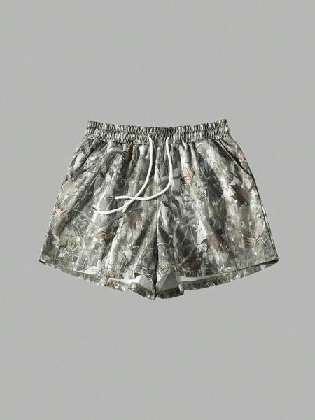 Women's Plain & Camo Print Shorts, Casual Comfy Breathable Shorts for Summer, Ladies Bottoms for Daily Wear