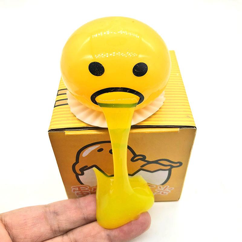 Vomiting Egg Yolk, Stress Relief Squeezing Toy, Hot Selling Small Toy