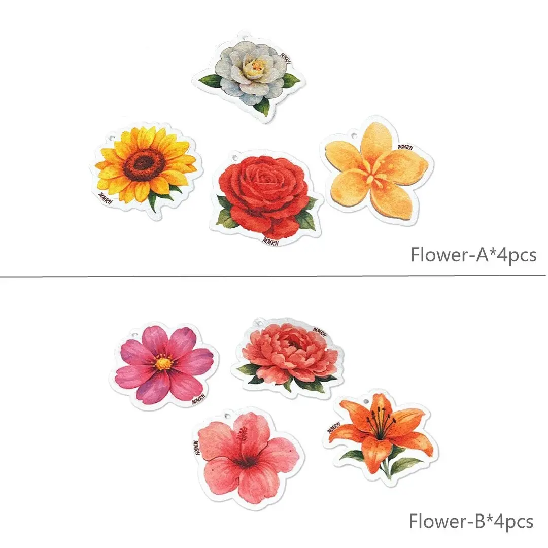 4pcs Floral Thickened Compressed Wood Pulp Cotton Dishcloth, Hanging Print Kitchen Sponge, Cleaning Scrub Brush, Reusable & Durable